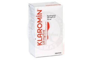 KLAROMIN 125 mg/5 ml oral süspansiyon hazırlamak için granül kutu görseli