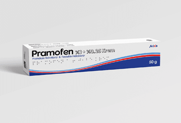 PRAMOFEN %1+%0.25 krem (50 G) kutu görseli