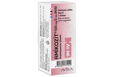 AMIKOZIT 500 mg IM/IV enj çözelti içeren flakon 1 flakon kutu görseli