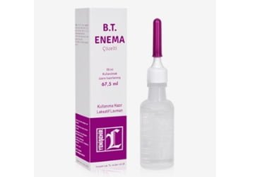 B.T ENEMA 59 mg/ML+161 mg/ml çözelti (67.5 ml) kutu görseli