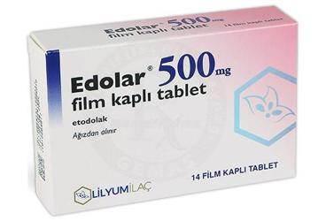 EDOLAR 500 mg 14 film tablet { Lilyum İlaç } kutu görseli
