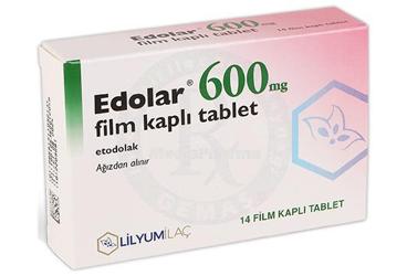 EDOLAR 600 mg 14 film tablet { Lilyum İlaç } kutu görseli