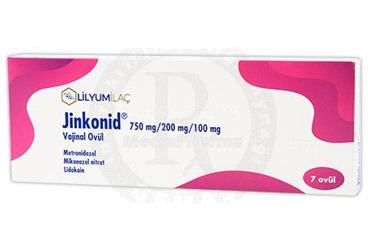 JINKONID 750 mg/ 200 mg / 100 mg 7 vaginal ovül kutu görseli