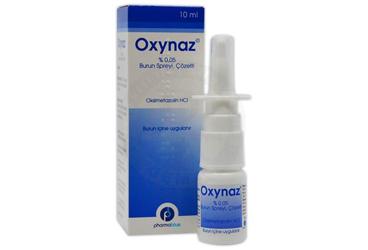 OXYNAZ %0.05 burun spreyi. çözelti (10 ml) kutu görseli