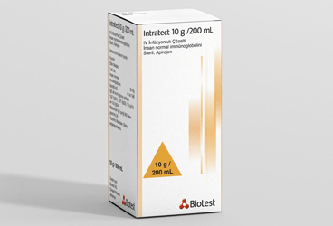 INTRATECT 10 G/200 ml IV infüzyonluk çözelti (1 flakon) kutu görseli