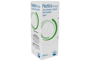 NETIRA %0.3 göz damlası çözelti (5 ml) kutu görseli
