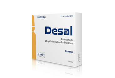 DESAL 20mg/2 ml IM/IV enjeksiyonluk çözelti (5 ampül) kutu görseli
