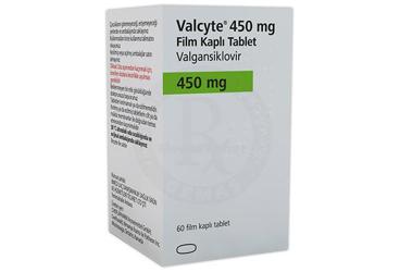 VALCYTE 450 mg film kaplı tablet kutu görseli