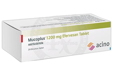 MUCOPLUS 1200 mg efervesan tablet (20 tablet) kutu görseli