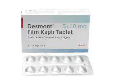 DESMONT 5mg/10 mg 90 film kaplı tablet kutu görseli