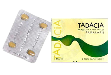 TADACIA 20 mg film kaplı tablet (4 tablet kutu görseli