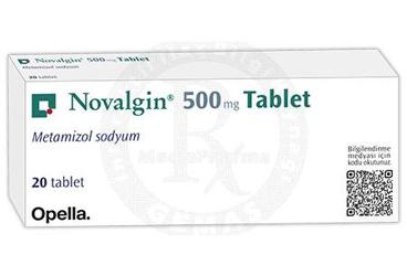 NOVALGIN 500 mg tablet (20 tablet) { Opella } kutu görseli