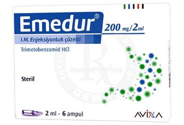 EMEDUR 200 mg / 2 ml IM enjeksiyonluk çözelti (6 adet) { Opella } kutu görseli