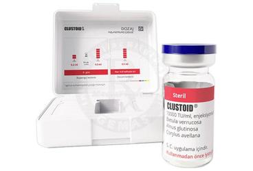 CLUSTOID 10000 TU/ml enjeksiyonluk süspansiyon (AGACLAR) kutu görseli