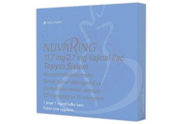 NUVARING 11.7 mg/2.7 mg vaginal ilaç tasıyıcı sistem kutu görseli