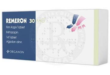 REMERON 30 mg film kaplı tablet (14 tablet) kutu görseli