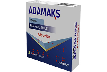 ADAMAKS 500 mg film kaplı tablet (3 tablet) kutu görseli
