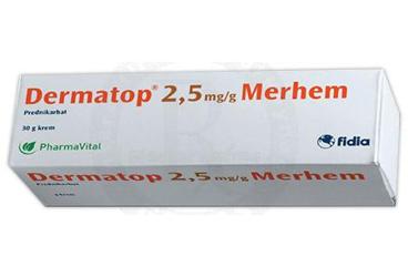 DERMATOP 2.5 mg/G merhem (30 gr) kutu görseli