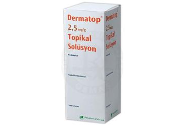 DERMATOP 2.5 mg/G topikal çözelti (20 ml) kutu görseli
