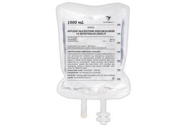 AYFLEKS %0.9 izotonik Sodyum Klorür I.V infüzyonluk çözelti 1000 ml.setsiz kutu görseli