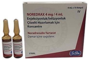 NOREDRAX 4mg/4ML enjeksiyonluk/infüzyonluk çözelti hazırlamak için konsantre kutu görseli