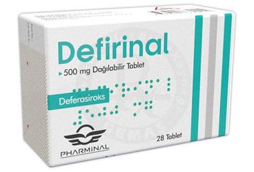 DEFIRINAL 500 mg dağılabilir tablet (28 tablet) kutu görseli