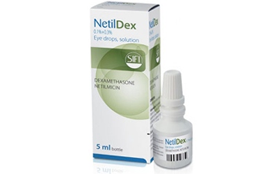 NETILDEX göz damlası %0.1 DEKSAMETAZON + %0.3 NETILMISIN 5 ml kutu görseli