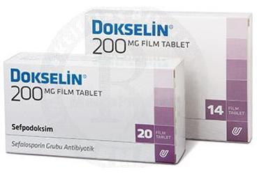 DOKSELIN 200 mg 14 film tablet kutu görseli