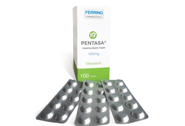 PENTASA 500 mg 100 uzatılmış salım tablet kutu görseli