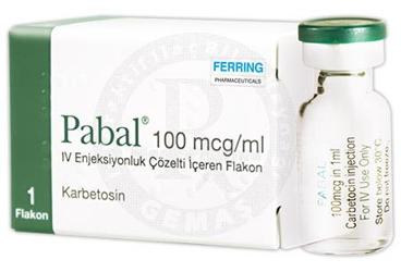PABAL 100 mcg/ml IV enjeksiyonluk çözelti içeren 1 ampül kutu görseli