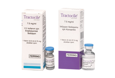 TRACTOCILE 7.5 mg/ml enjeksiyonluk solüsyon 0.9 ml 1 flakon kutu görseli