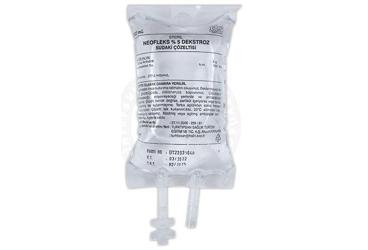 NEOFLEKS %5 DEKSTROZ sudaki solüsyonu 500 ml PP torba setli kutu görseli