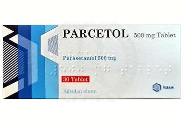 PARCETOL 500 mg tablet (30 tablet) kutu görseli