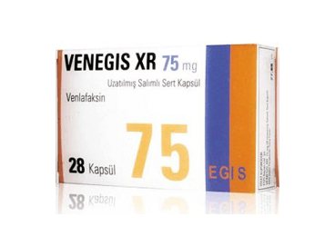 VENEGIS XR 75 mg uzatılmış salınımlı 28 sert kapsül kutu görseli