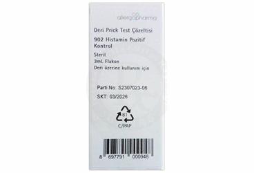 Deri PRICK Test çözeltisi 902 HISTAMIN POZITIF KONTROL kutu görseli