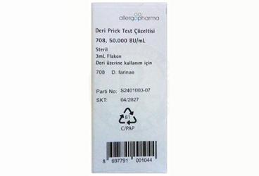 Deri PRICK Test çözeltisi 708 50.000 SBU/ML kutu görseli