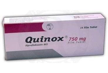 QUINOX 750 mg 14 film kaplı tablet kutu görseli