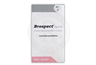 BROSPECT 1 gr IM/IV enjektabl toz içeren flakon kutu görseli