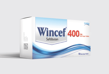 WINCEF 400 mg 10 film kaplı tablet kutu görseli