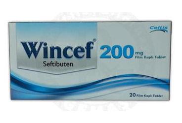 WINCEF 200 mg 20 film kaplı tablet kutu görseli