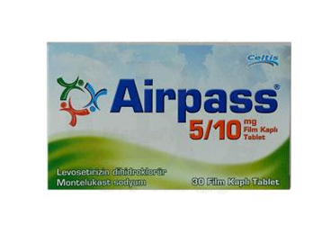 AIRPASS 5/10 mg 90 film kaplı tablet kutu görseli