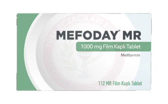 MEFODAY MR 1000 mg 112 film kaplı tablet kutu görseli