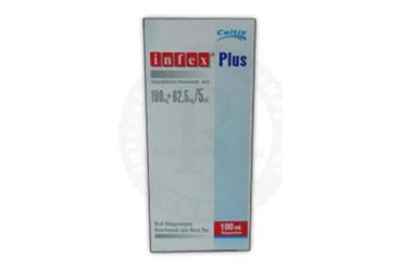 INFEX PLUS 100/62.5 mg/ 5 ml oral süspansiyon hazırlamak için kuru toz 100 ml kutu görseli