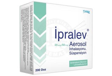 IPRALEV 20/50 mcg inhilasyon için ölçülü dozlu aerosol 200 doz { Celtis } kutu görseli