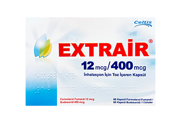EXTRAIR 12 MCG-400 mcg inhilasyon için toz içeren 60+60 kapsül kutu görseli