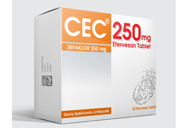 CEC 250 mg 20 efervesan tablet kutu görseli