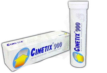 CINETIX 900 mg 20 efervesan tablet kutu görseli