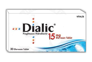 DIALIC 15 mg 90 efervesan tablet kutu görseli