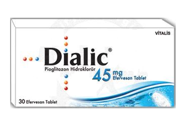 DIALIC 45 mg 30 efervesan tablet kutu görseli