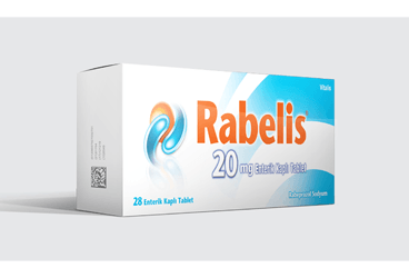 RABELIS 20 mg 28 enterik kaplı tablet kutu görseli